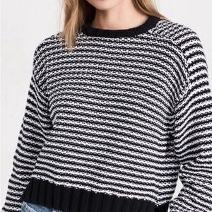 Pistola Aura Relaxed Crew Neck Striped Sweater